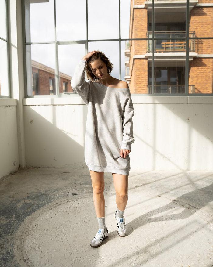 another label Livy sweat dress Grey melee