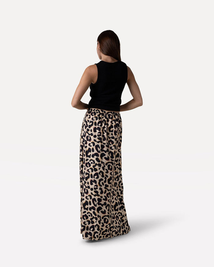 Another Label Liz Animal Skirt Animal Multi