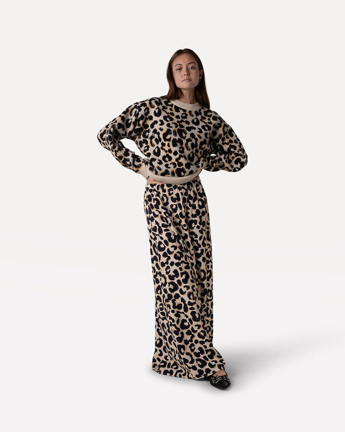 Another Label Liz Animal Skirt Animal Multi