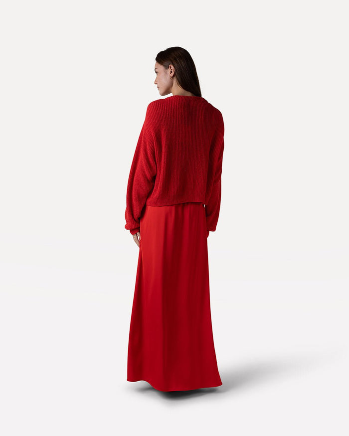 Another Label Liz Skirt Fiery Red