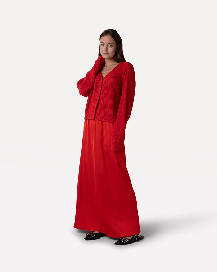 another label Liz skirt Fiery red