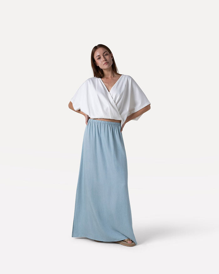 another label Liz skirt Light blue