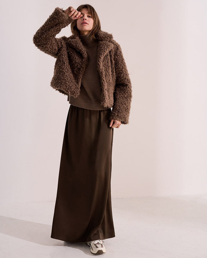 Another Label Liz Skirt Slate Black