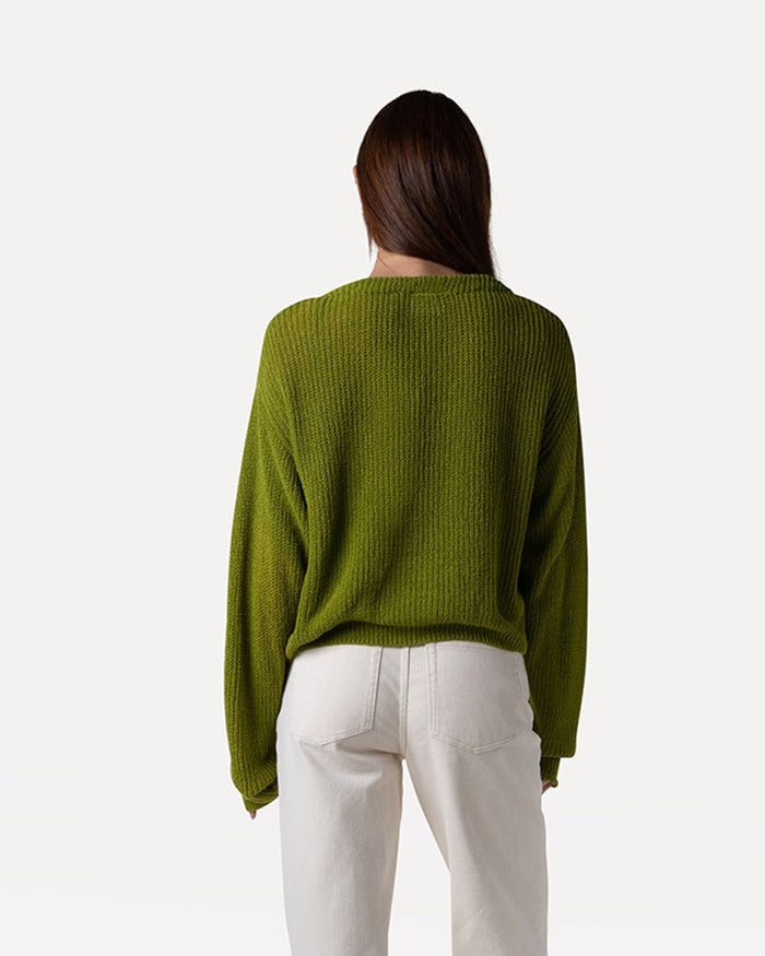 Another Label Loukie Knitted Cardigan Woodbine