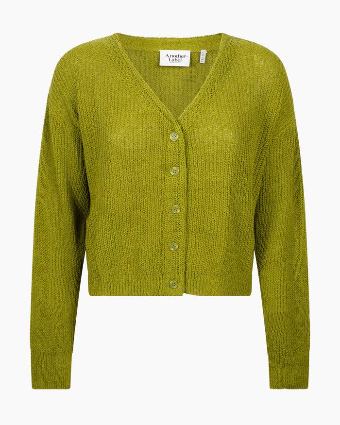 Another Label Loukie Knitted Cardigan Woodbine
