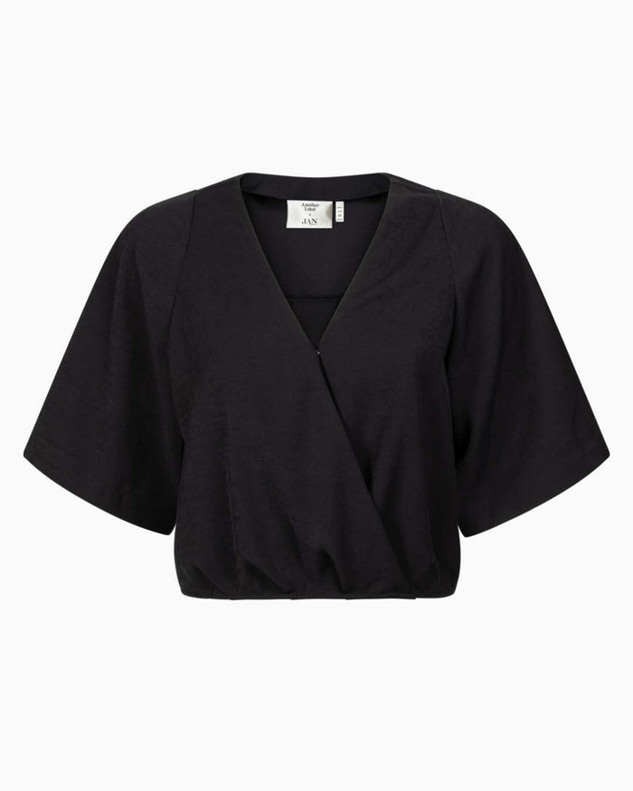 Another Label Merel Top Black