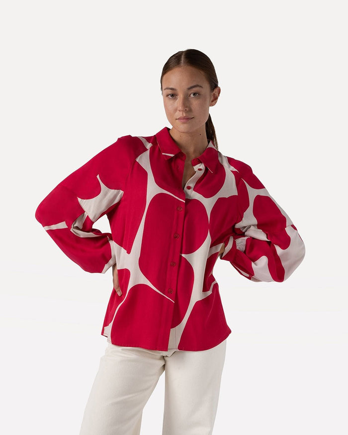 another label Merle graphic shirt Graphic red big