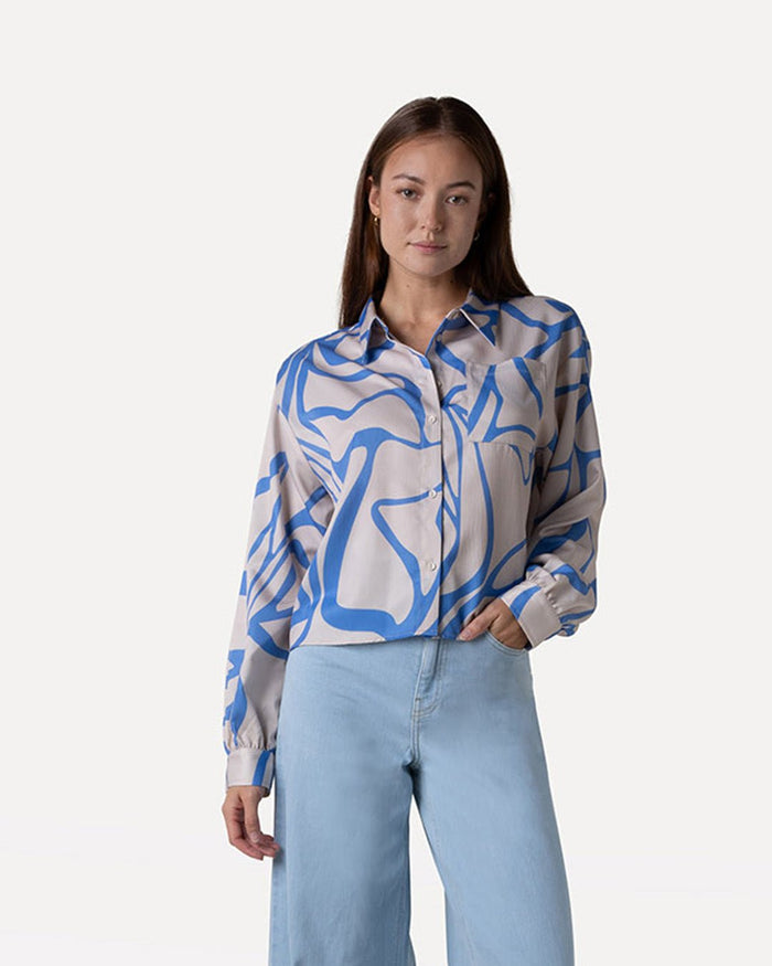 another label Mila shirt Graphic blue