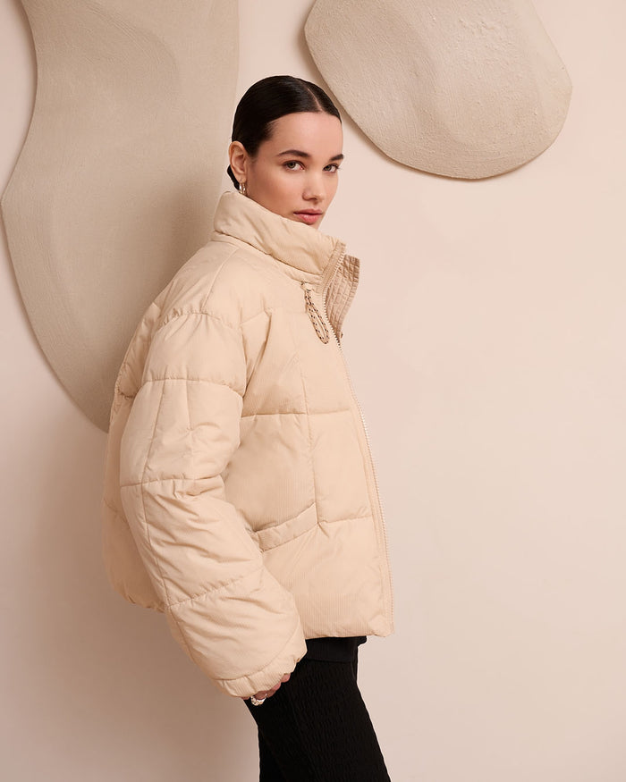 Another Label Mille Oversized Puffer Lemon