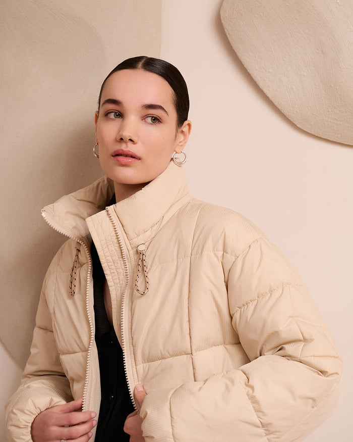 Another Label Mille Oversized Puffer Lemon