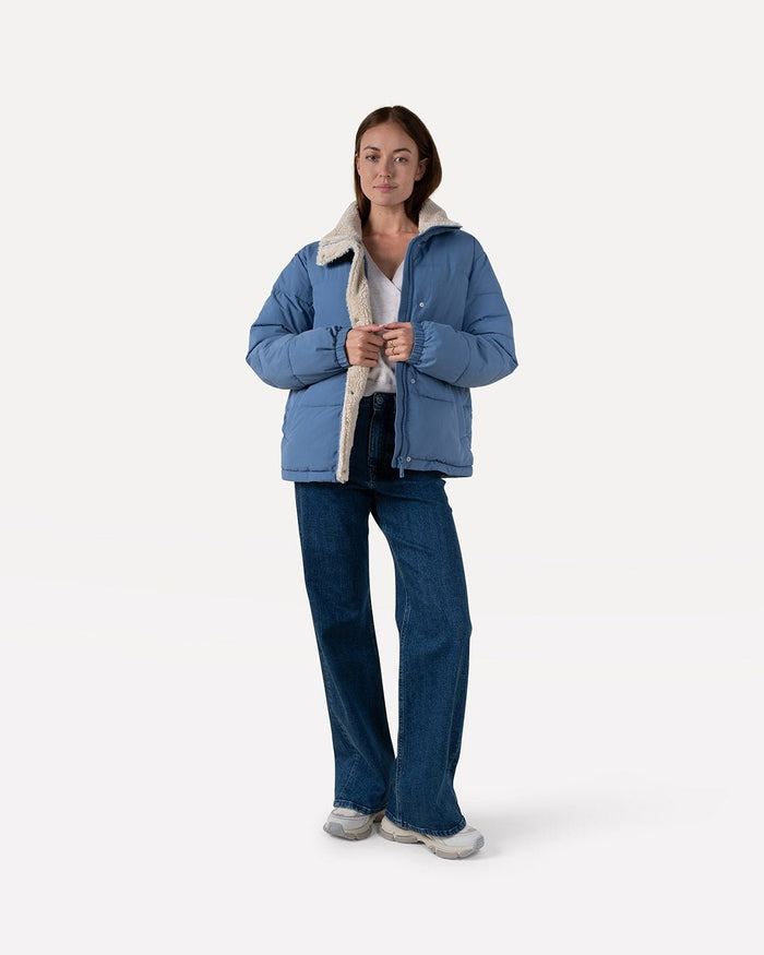 another label Mille teddy puffer Sugar almond