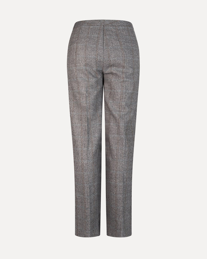 Another Label Moore Check Pants Dark Grey Check