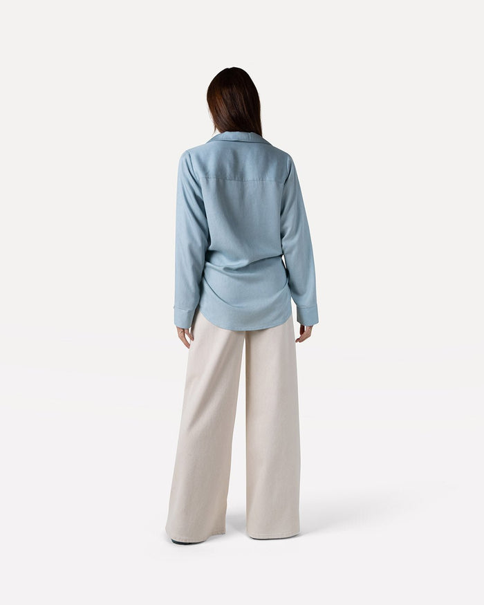 Another Label Moore Denim Wide Natural Denim