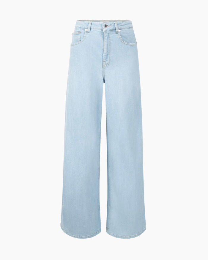 Another Label Moore Denim Wide Stone Denim Blue