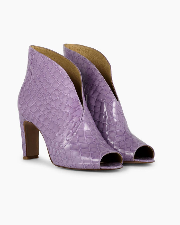 another label Nanna croco heels Purple heather