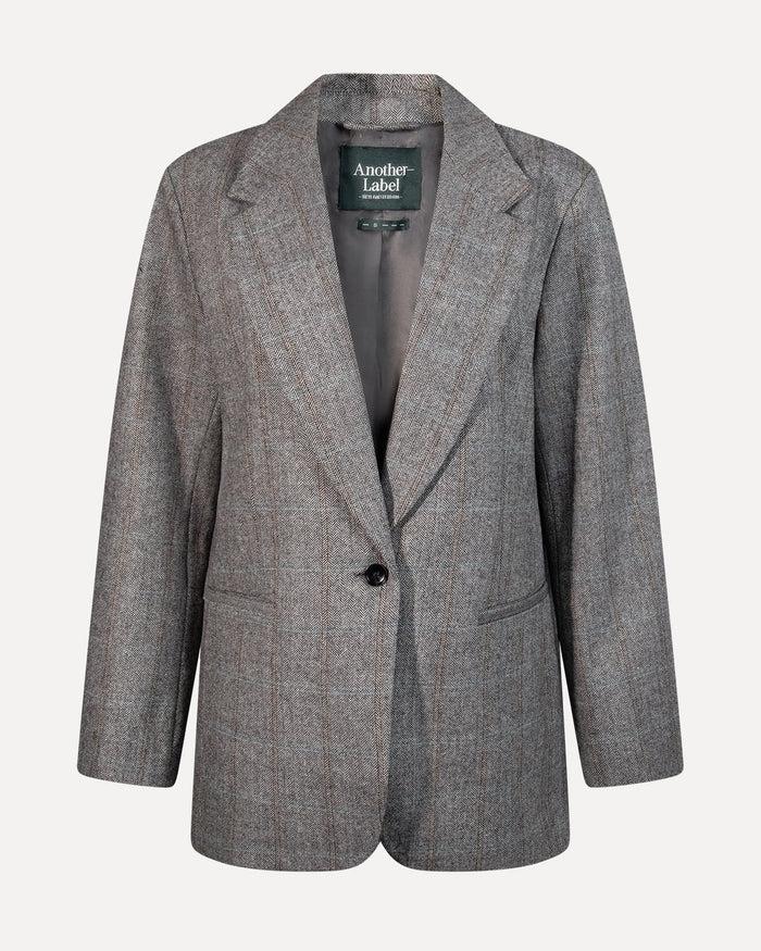 another label Nowie Check Blazer Dark grey check