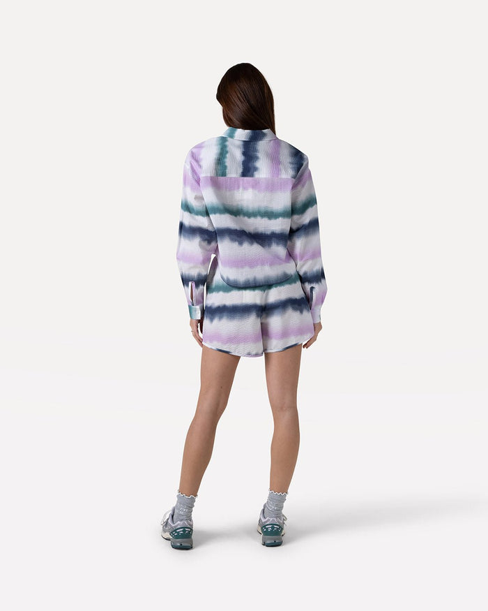 Another Label Rachele Shorts Tie Dye Stripe