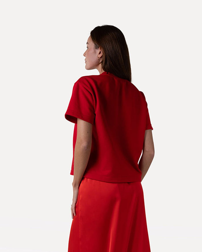 Another Label Ravenelle T-shirt Fiery Red