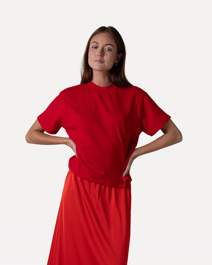 another label Ravenelle t-shirt Fiery red