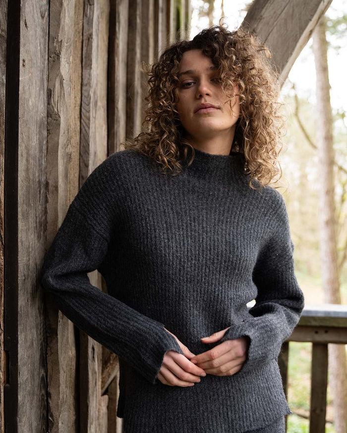 another label Rila Knitted Pull Black melee