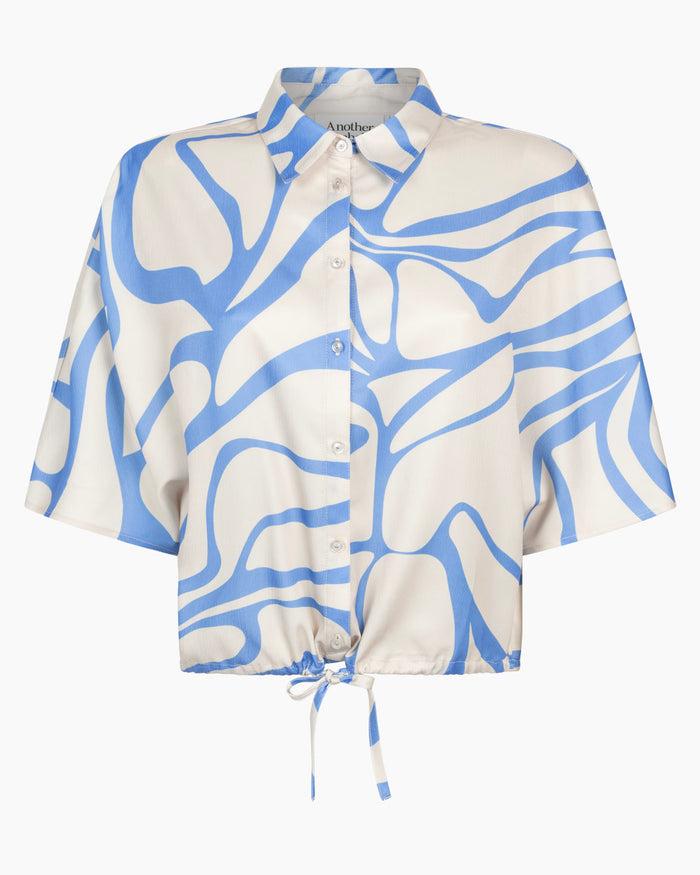 Another Label Rila Shirt Graphic Blue