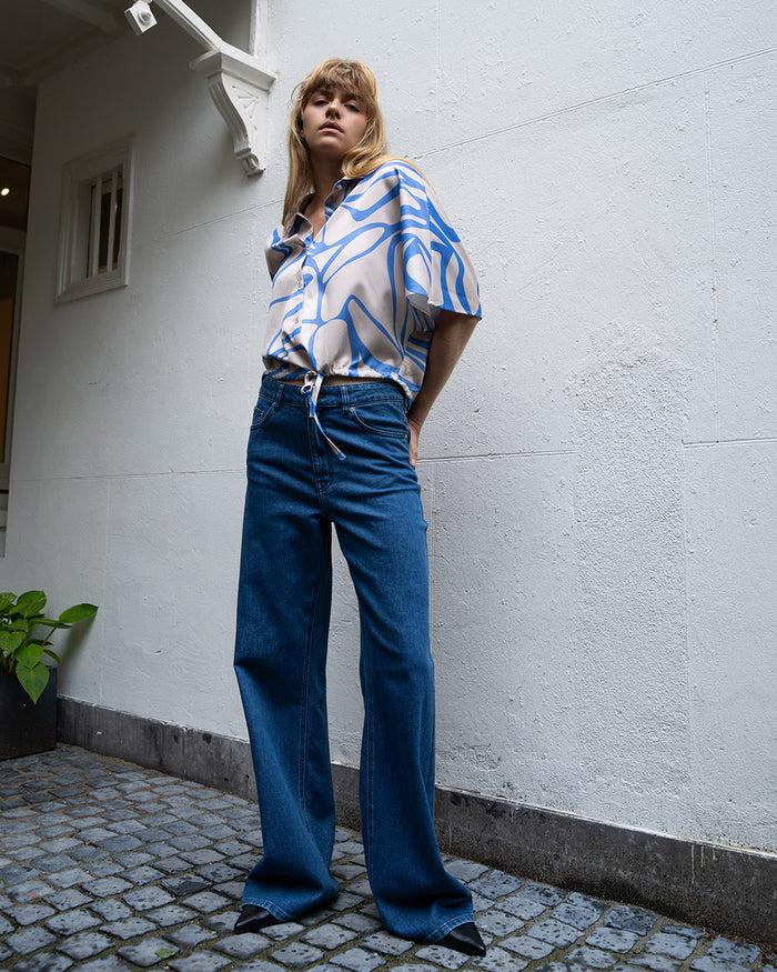 another label Rila shirt Graphic blue