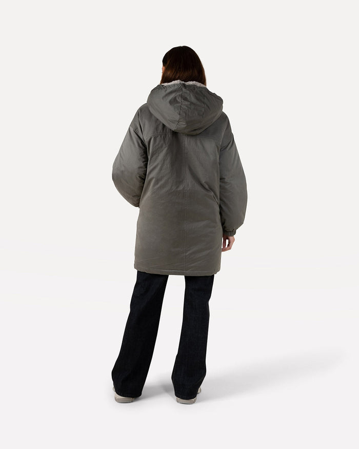 Another Label Riley Parka Dusty Olive