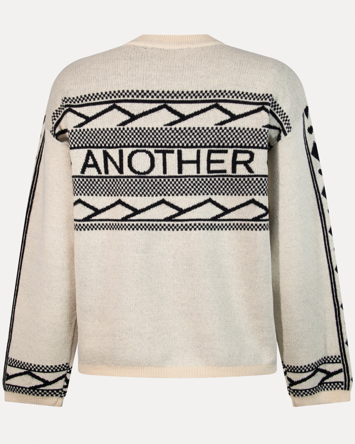 Another Label Saffi Knitted Pull Black Parchment