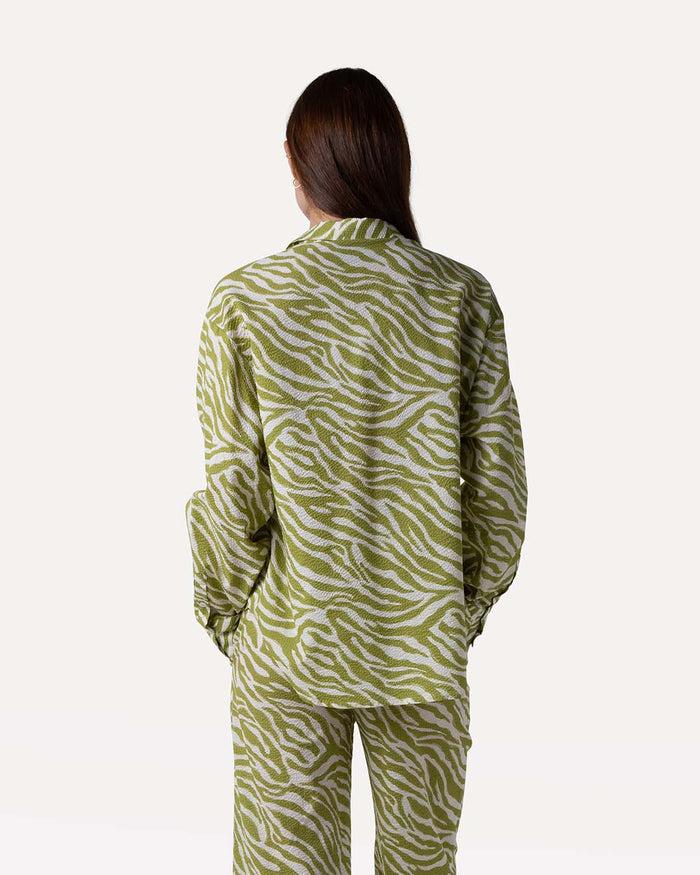 Another Label Stella Shirt Abstract Green