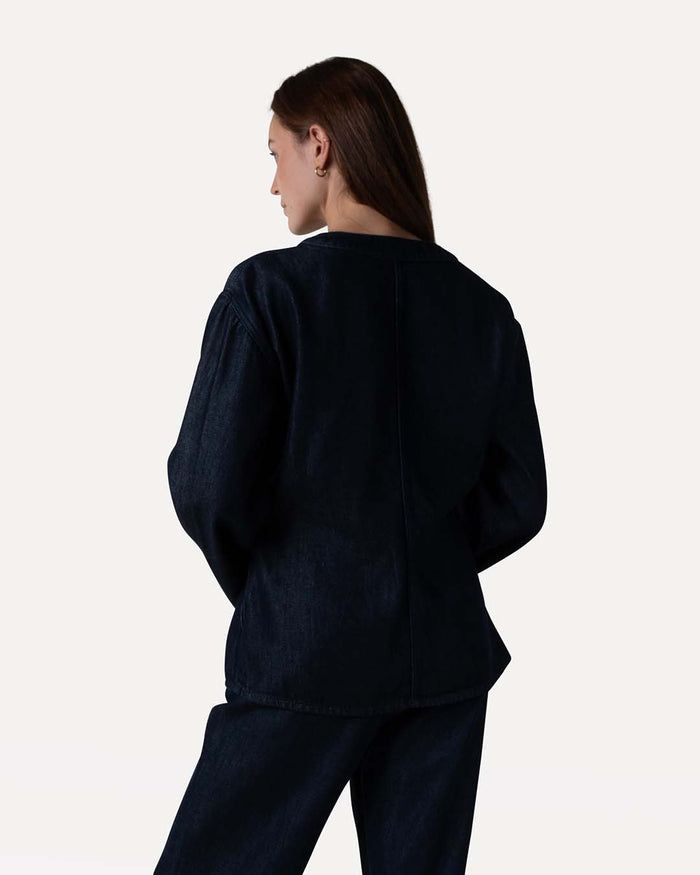 Another Label Tirra Denim Blazer Night Sky