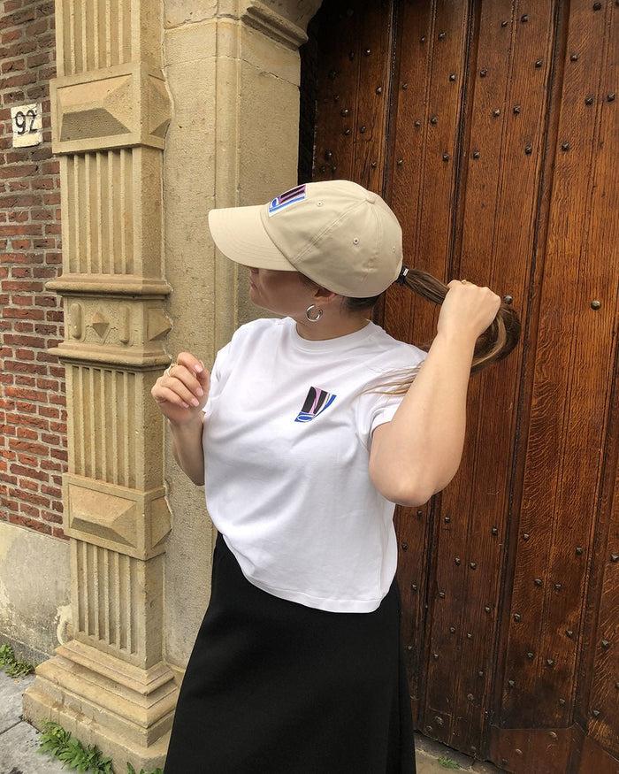 another label Zoey NYC cap Sandshell