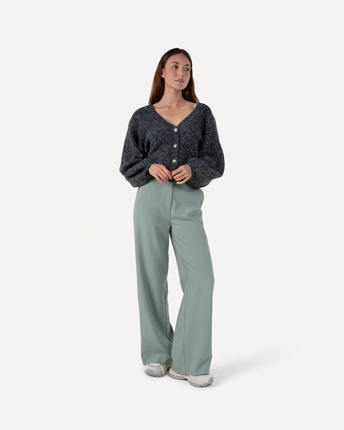 another label Charlotte knitted cardigan Black melee