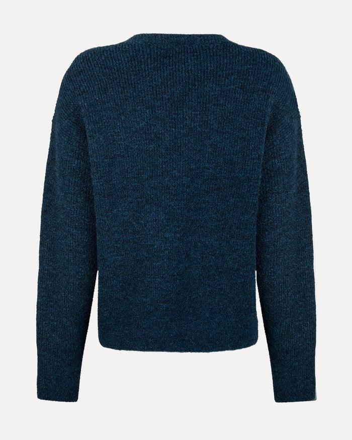 Another Label Dalina Knitted Pull Reflecting Pond Melee