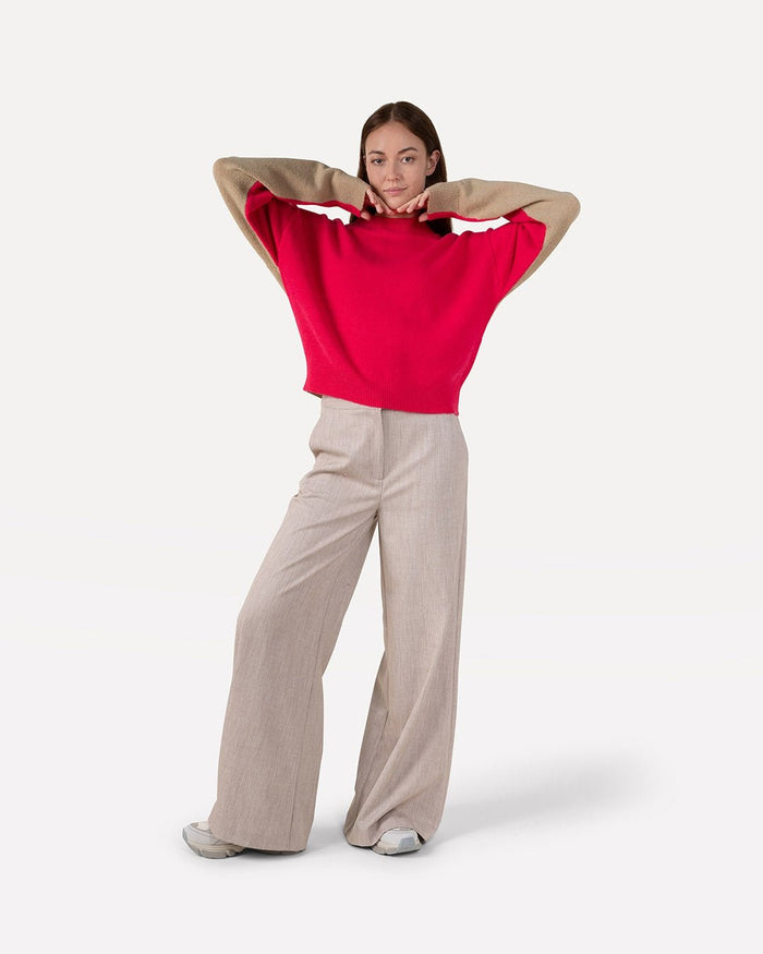 another label Emily knitted pull Raspberry sandalwood