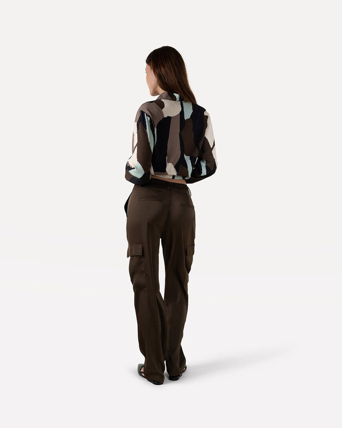 Another Label June Charcoal Shirt Frosty Green Charcoal