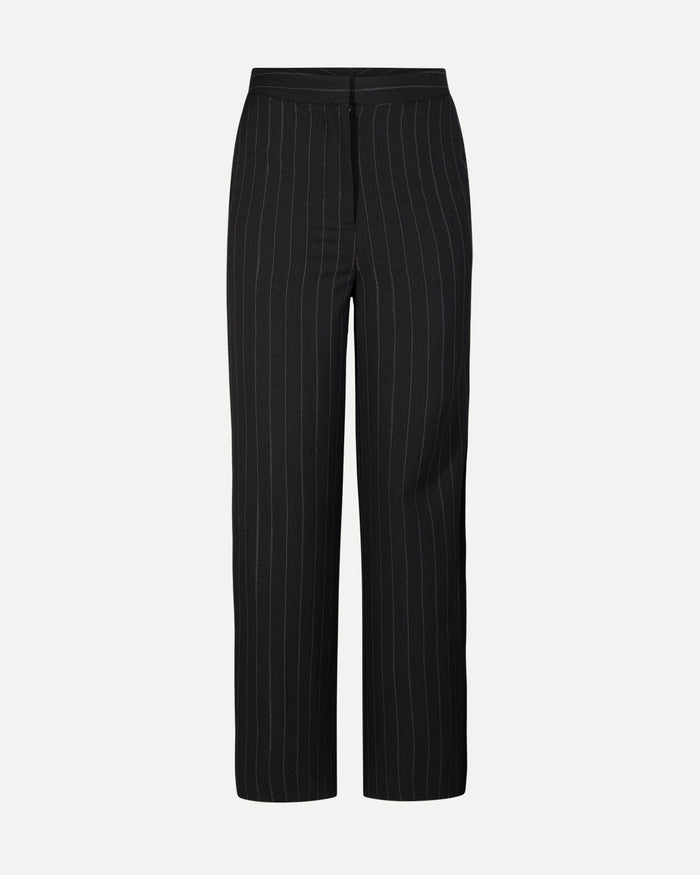 another label Moore Pinstripe Pants Black pin stripe