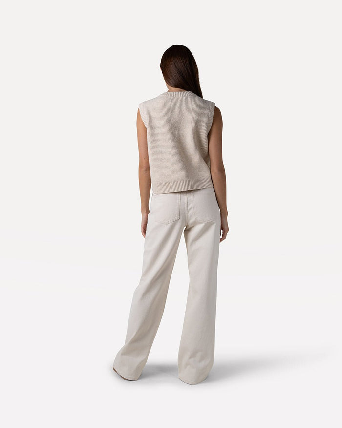 Another Label Moore Strass Denim Natural Denim Silver Strass