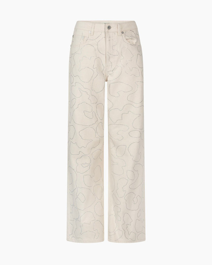 Another Label Moore Strass Denim Natural Denim Silver Strass