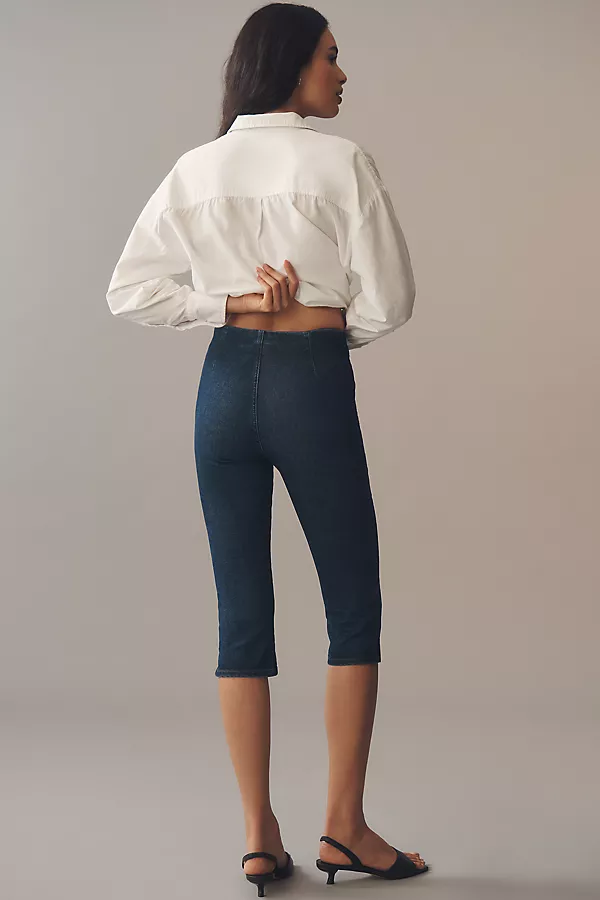 Anthropologie AG Maisie High-Rise Capri Jeans HYACINTH