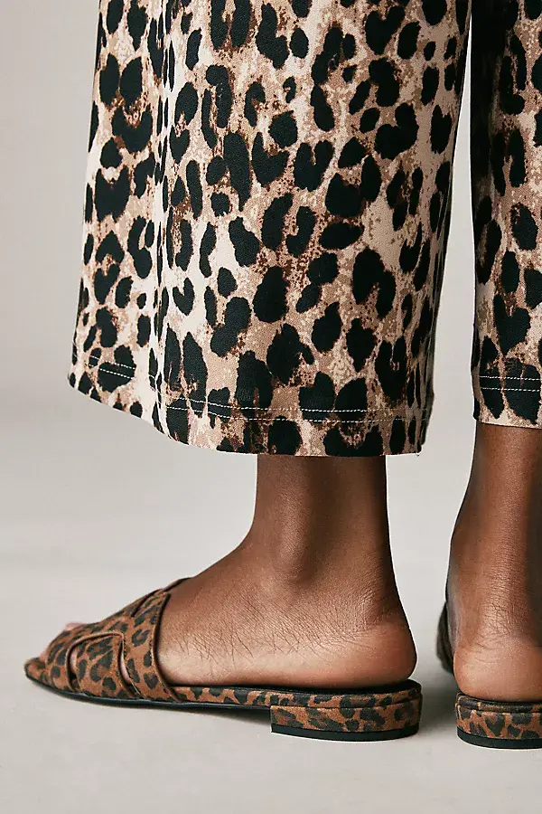 Anthropologie Bibi Lou Holly Sandals Brown Pattern