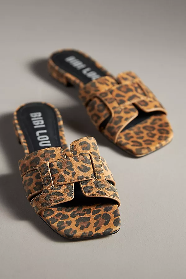 Anthropologie Bibi Lou Holly Sandals Brown Pattern