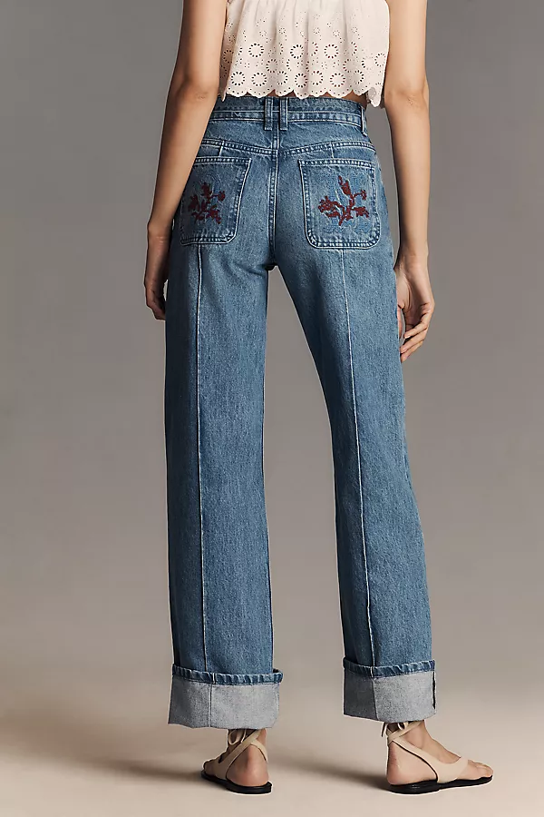 Anthropologie Damson Madder Sylvie Tie Jeans Bayou