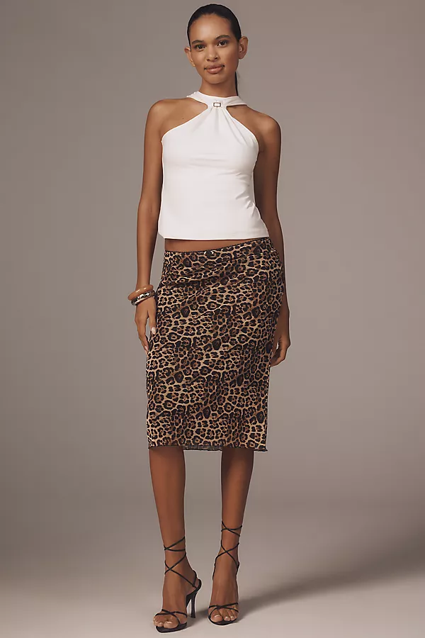 Anthropologie Maeve Hardware Halter Top Vanilla