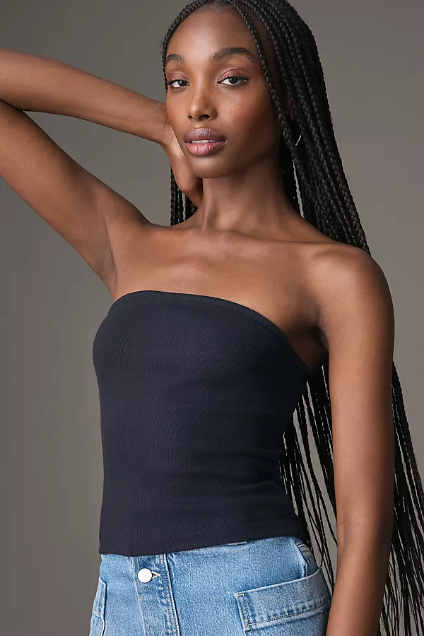 Anthropologie Maeve Tube Top Black