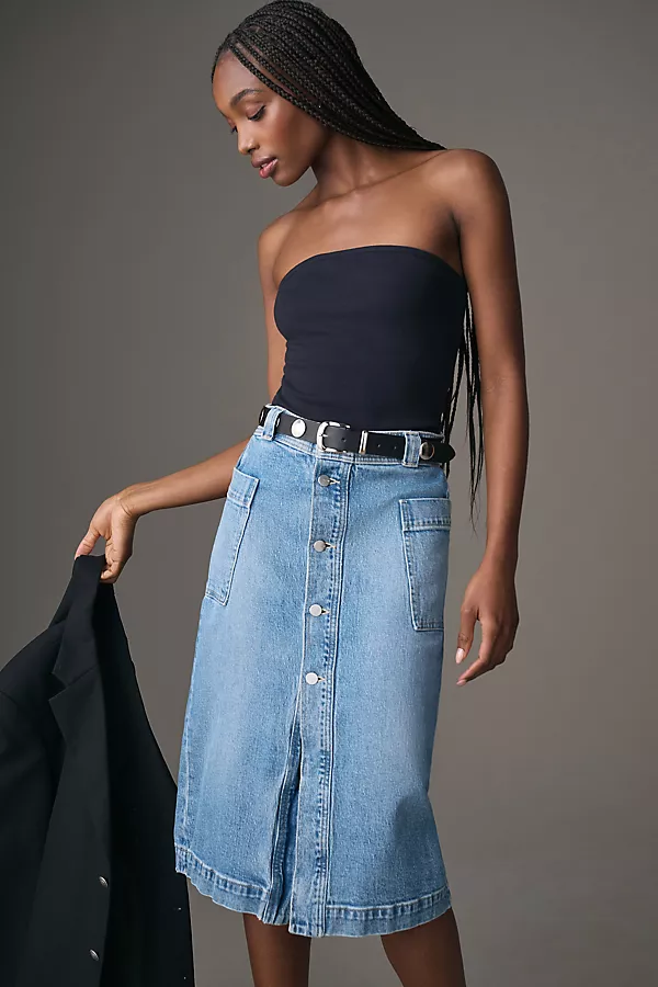 Anthropologie Maeve Tube Top Black