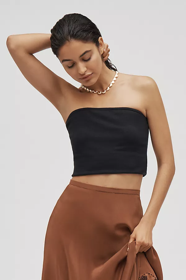 anthropologie Maeve Tube Top Black