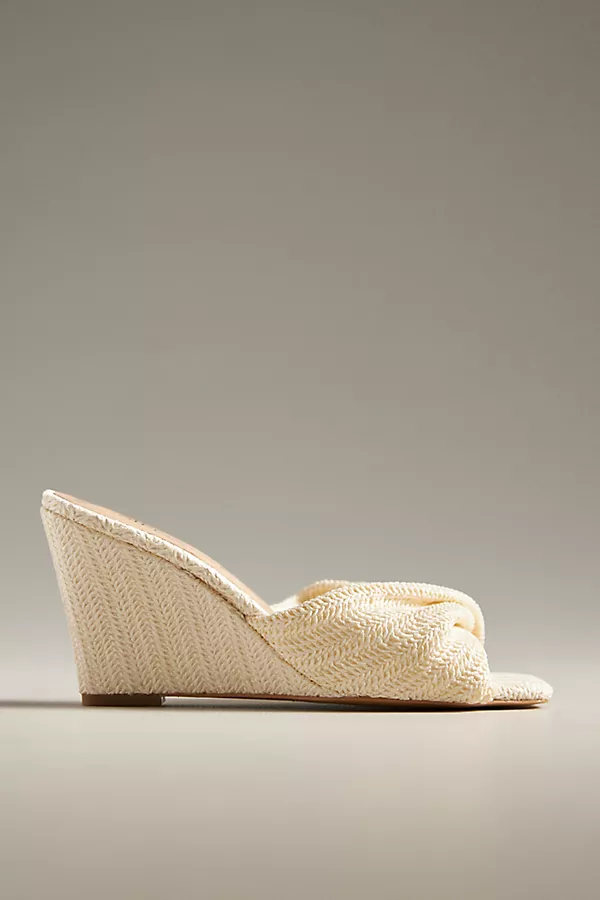 anthropologie Silent D Katia Wedges Cream