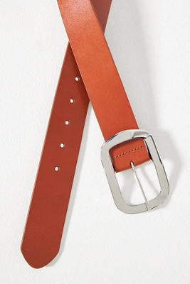 Anthropologie Square Buckle Belt Honey