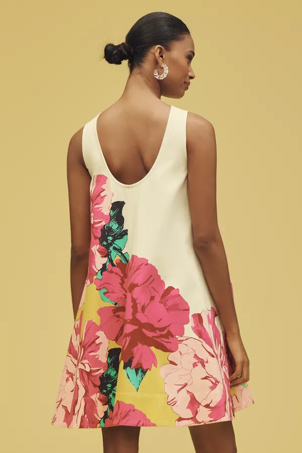 Anthropologie The Keiko Mini Dress By Maeve Pink