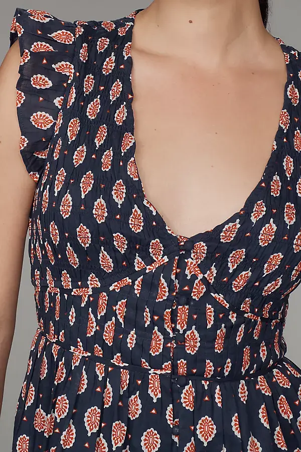 Anthropologie The Peregrine Mini Dress Navy